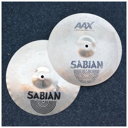 Image 1 - Sabian 14" Aaxcelerator Hi Hat Cymbals *2nd Hand*