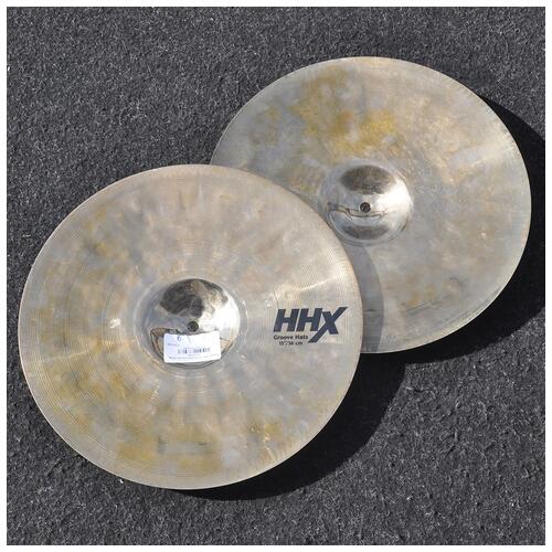 Image 2 - Sabian 15" HHX Groove Series Brilliant Hi Hat Cymbals *2nd Hand*