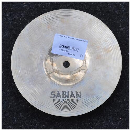 Image 2 - Sabian 8" Hand Hammered Splash Cymbal *2nd Hand*