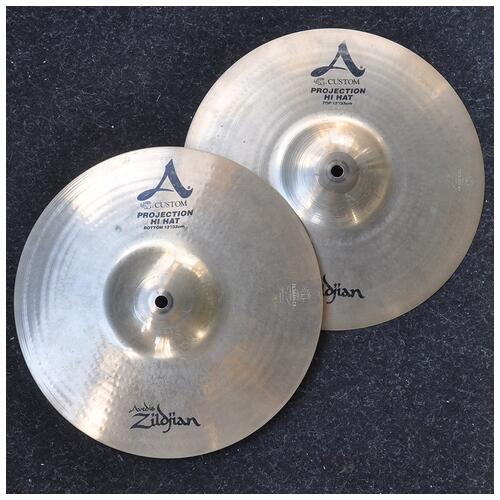 Image 1 - Zildjian 13” A Custom Projection Hi Hat Cymbals *2nd Hand*