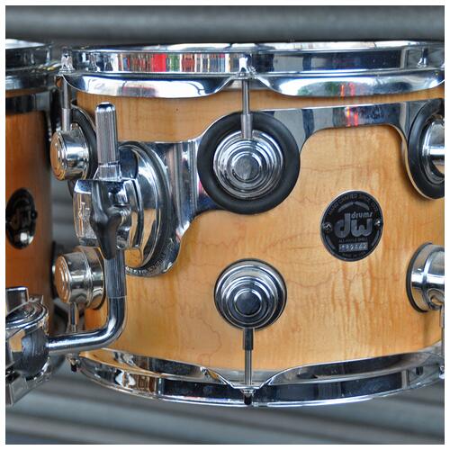 Image 14 - Dw Collectors Series 10" 12" 14" 22" Maple Keller Shell drum kit in Flame Maple Natural Satin Oil