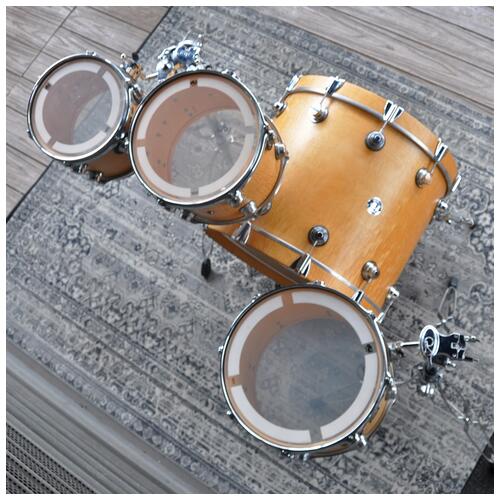 Image 6 - Dw Collectors Series 10" 12" 14" 22" Maple Keller Shell drum kit in Flame Maple Natural Satin Oil