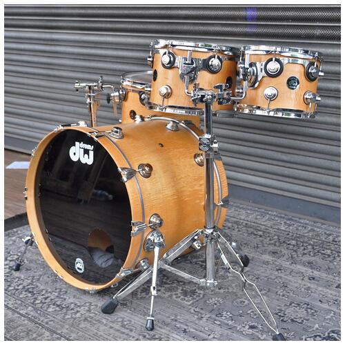 Image 5 - Dw Collectors Series 10" 12" 14" 22" Maple Keller Shell drum kit in Flame Maple Natural Satin Oil