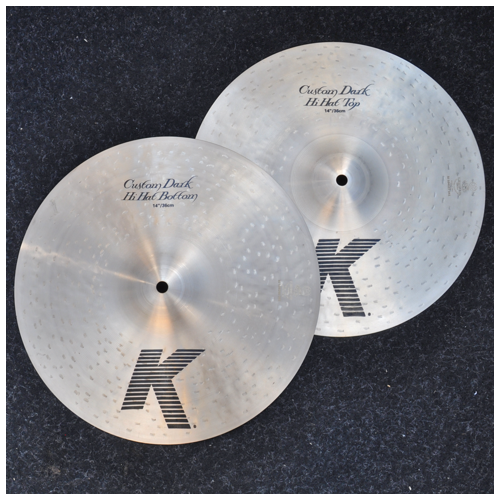 Image 1 - Zildjian 14" K Custom Dark Hats Cymbals *2nd Hand*