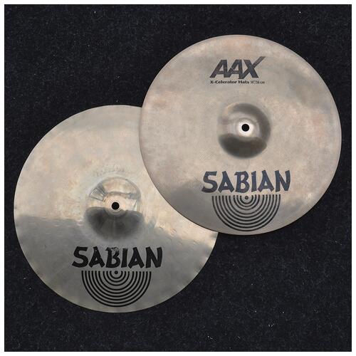 Image 1 - Sabian 14" AAX X-celerator Hat Cymbals *2nd Hand*