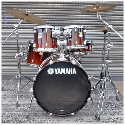 Image 2 - Yamaha 10", 12", 14", 22" Stage Custom Advantage Drum Kit with 14" Snare, Stands and Zildjian Cymbals in Brown Fade finish *2nd Hand*