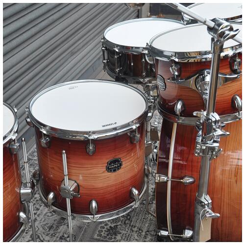 Image 7 - Mapex 10", 12", 14", 16", 22" Armory Studio Shell Pack with Tomahawk Snare Drum in Redwood Burst finish *2nd Hand*