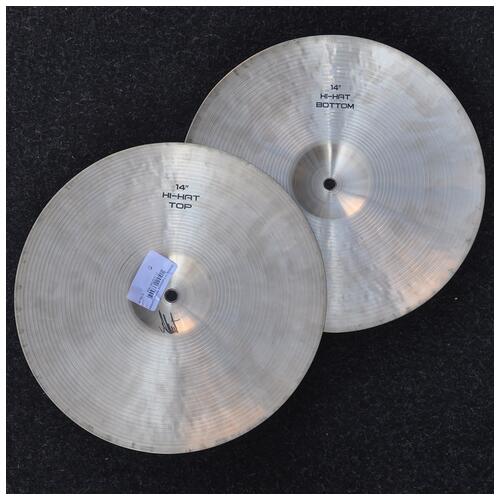 Image 2 - Amedia 14" Traditional Thin Hi Hat Cymbals *2nd Hand*