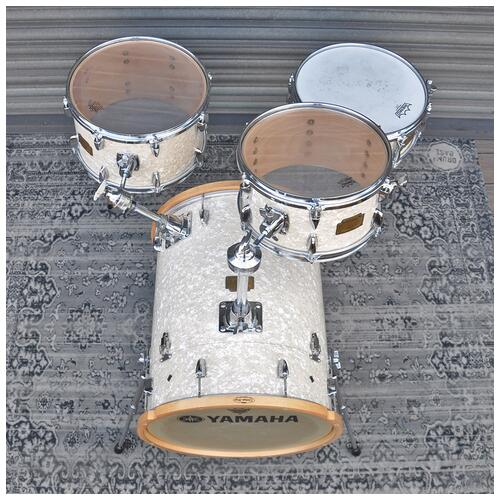 Image 16 - Yamaha 12", 13", 14"x 5" Snare, 18"x 22" Bassdrum  Al Foster Snr Hip Gig Portable Shell Pack in White Marine Pearl finish *2nd Hand*