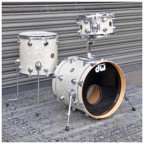 Image 1 - DW 12", 14", 18" Vintage Collectors Drum Kit in White Pearl finish *2nd Hand*