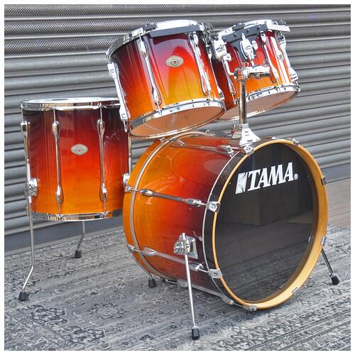 Tama 12", 13", 16", 22" Rockstar Custom Shell Pack in Amber Sunburst finish *2nd Hand*