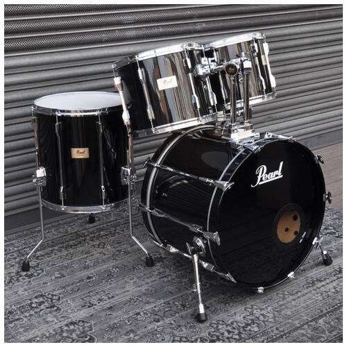 Image 1 - Pearl 12", 13", 16", 22" Session Elite SLX Shell Pack with 14" Snare in Black finish *2nd Hand*