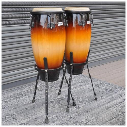 Image 1 - Meinl 10" & 11" Headliner Congas With Stands and Bags in Sunburst finish *2nd Hand*