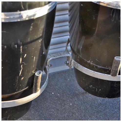 Image 6 - Natal 11" x 11.75" Vintage Congas Pair With Stand In Black Fibreglass finish *2nd Hand*