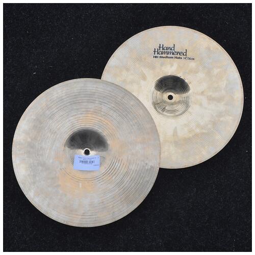 Image 2 - Sabian 14” Hand Hammered Medium Hi Hat Cymbals *2nd Hand*