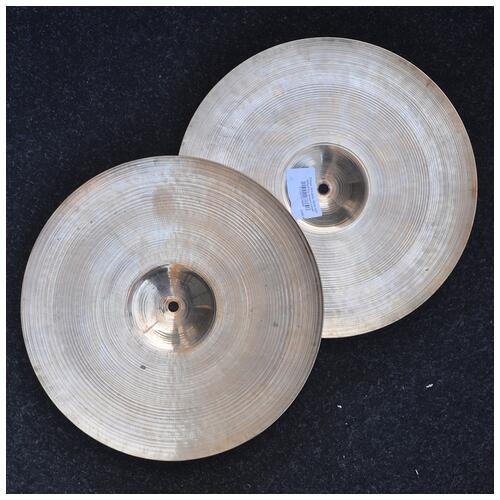 Image 3 - Zildjian 14" Vintage 1950s Avedis Hi Hat Cymbals *2nd Hand*