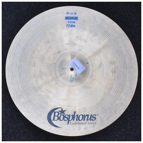 Image 2 - Bosphorus 20" Traditional Medium Thin Ride Cymbal *2nd Hand*