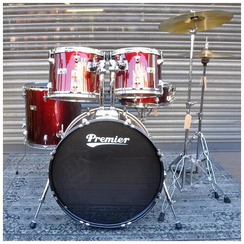 Image 2 - Premier 12", 13", 16", 22" Olympic Drum Kit with 14" Matching Snare in Wine Red finish