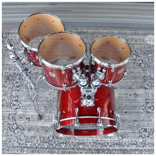 Image 4 - Yamaha 10", 12", 14", 20" Maple Custom Absolute Nouveau Shell Pack in Cranberry Red finish *2nd Hand*