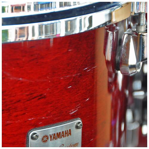 Image 6 - Yamaha 10", 12", 14", 20" Maple Custom Absolute Nouveau Shell Pack in Cranberry Red finish *2nd Hand*