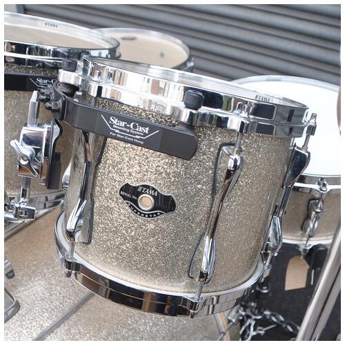 Image 5 - Tama 10", 12", 14", 22" 2007 Superstar EFX Shell Pack with 14" Snare and Tama Roadpro Hardware in Vintage Nickel Sparkle finish *2nd Hand*