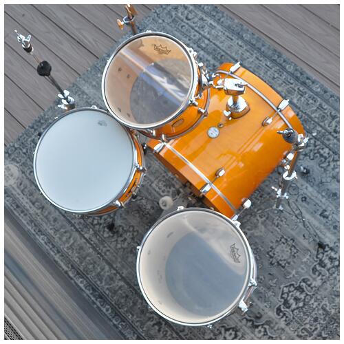 Image 4 - Mapex 12", 14", 18" Horizon Shell Pack with 14" Snare and Hardware in Rattan Yellow *2nd Hand*