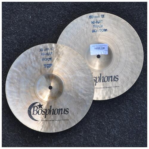 Image 2 - Bosphorus 12" Traditional Series Rock Hi Hat Cymbals *2nd Hand*