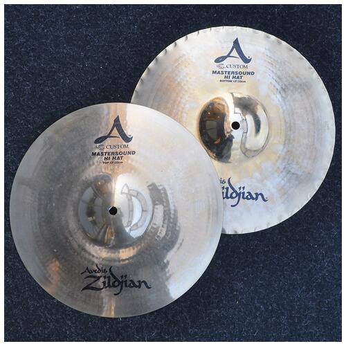 Zildjian 13" A Custom Mastersound Hi Hat Cymbals *2nd Hand*