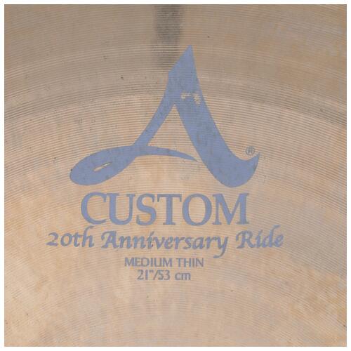 Image 2 - Zildjian 21" 20th Anniversary Medium Thin Ride Cymbal *2nd Hand*