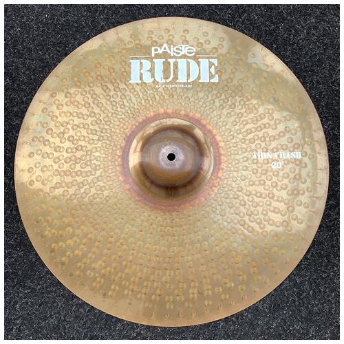 Image 1 - Paiste 20" Rude Thin Crash Cymbal *2nd Hand*