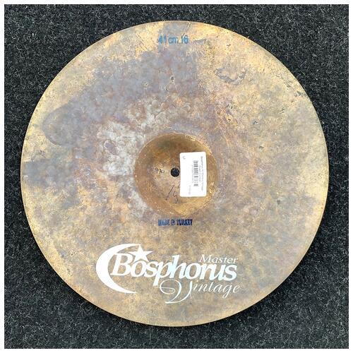 Image 2 - Bosphorus 16" Masters Vintage Crash Cymbal *2nd Hand*