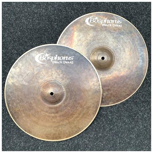 Image 1 - Bosphorus 15" Black Pearl Hi Hat Cymbals *2nd Hand*