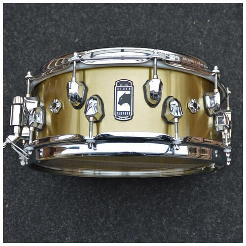 Image 1 - Mapex 14" x 5.5" Black Panther Metallion Brass Snare Drum *2nd Hand*