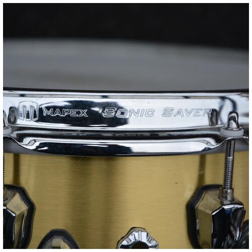 Image 4 - Mapex 14" x 5.5" Black Panther Metallion Brass Snare Drum *2nd Hand*