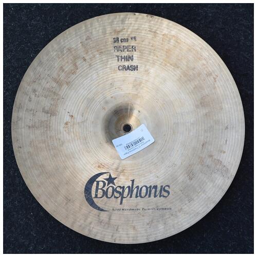 Image 2 - Bosphorus 15" Traditional Paper Thin Crash Cymbal *2nd Hand*