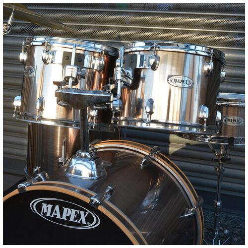 Image 7 - Mapex 12", 13", 16", 22" Horizon Drum Kit with Chrome Hardware, 14" Snare, and SBR Cymbal Set *2nd Hand*