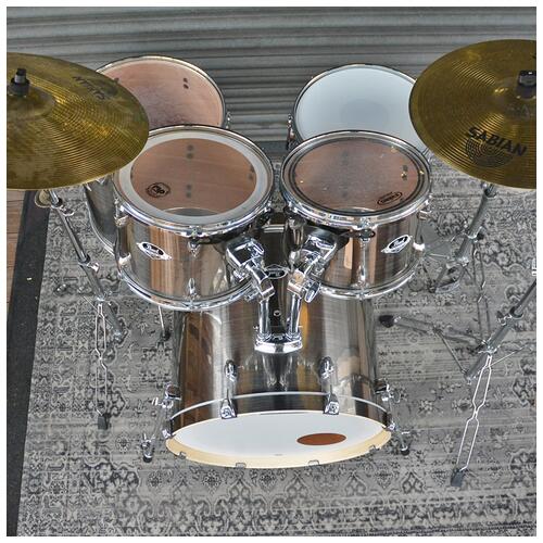 Image 11 - Pearl 12", 13", 16", 22" Export Rock Drum Kit with Snare, Hardware, and Cymbals in Chrome finish *2nd Hand*