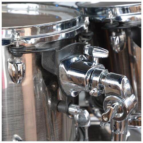 Image 5 - Pearl 12", 13", 16", 22" Export Rock Drum Kit with Snare, Hardware, and Cymbals in Chrome finish *2nd Hand*