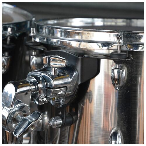 Image 6 - Pearl 12", 13", 16", 22" Export Rock Drum Kit with Snare, Hardware, and Cymbals in Chrome finish *2nd Hand*