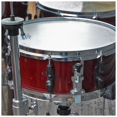 Image 10 - Yamaha Stage Custom Advantage Cranberry Plastic Lugs 12" 13" 16" 22" Hardware and Snare *2nd Hand*