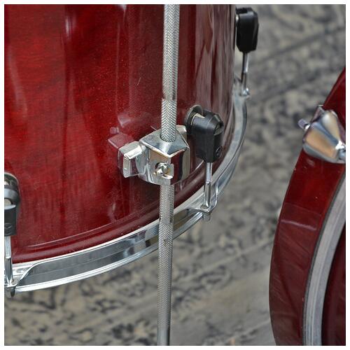 Image 11 - Yamaha Stage Custom Advantage Cranberry Plastic Lugs 12" 13" 16" 22" Hardware and Snare *2nd Hand*