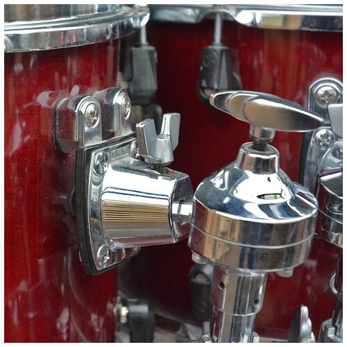 Image 14 - Yamaha Stage Custom Advantage Cranberry Plastic Lugs 12" 13" 16" 22" Hardware and Snare *2nd Hand*