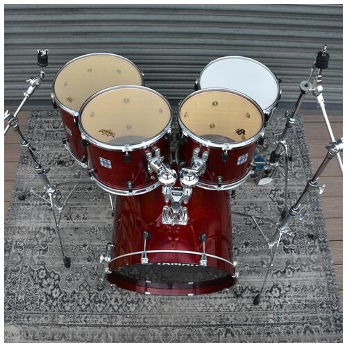 Image 2 - Yamaha Stage Custom Advantage Cranberry Plastic Lugs 12" 13" 16" 22" Hardware and Snare *2nd Hand*