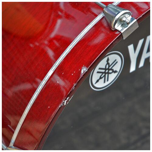 Image 5 - Yamaha Stage Custom Advantage Cranberry Plastic Lugs 12" 13" 16" 22" Hardware and Snare *2nd Hand*