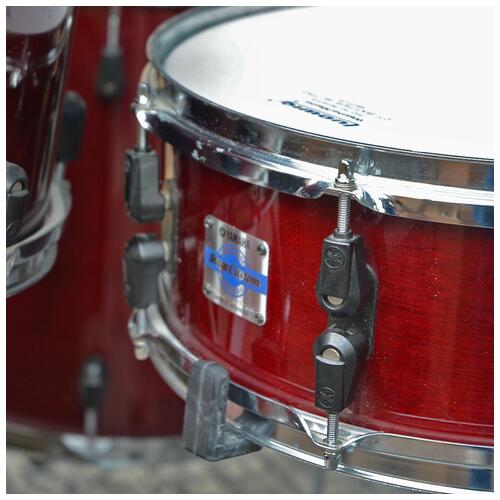 Image 8 - Yamaha Stage Custom Advantage Cranberry Plastic Lugs 12" 13" 16" 22" Hardware and Snare *2nd Hand*