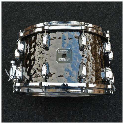 Image 1 - Gretsch 14" x 8" Hammered Steel Full Range Series Snare Drum *2nd Hand*