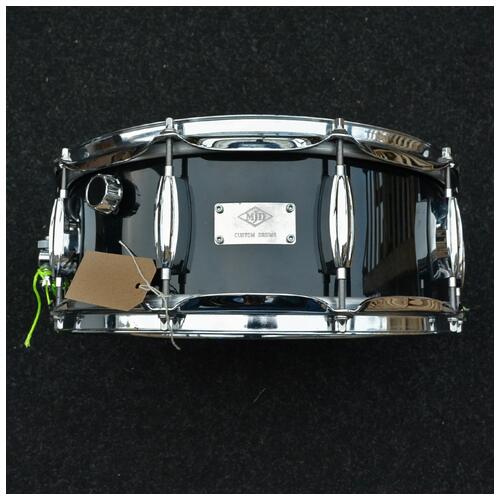 Image 1 - MJD Custom Drums 14" X 5" Maple Keller Shell 45 Edges Black George Way Throw *2nd Hand*