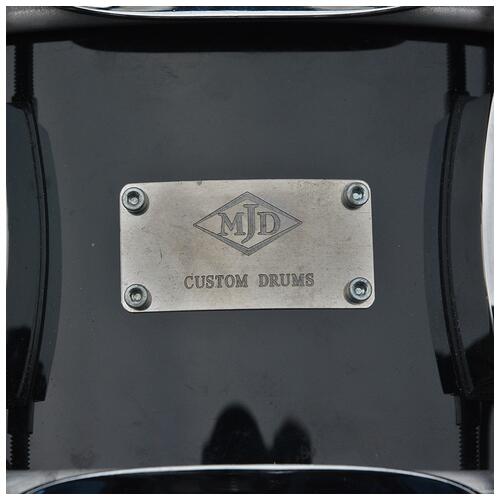 Image 3 - MJD Custom Drums 14" X 5" Maple Keller Shell 45 Edges Black George Way Throw *2nd Hand*