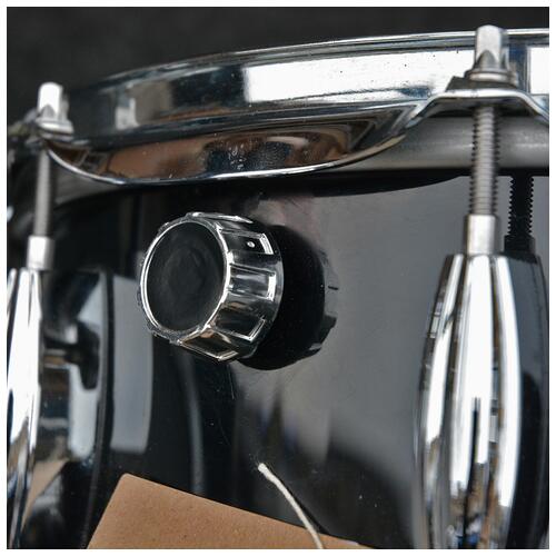 Image 2 - MJD Custom Drums 14" X 5" Maple Keller Shell 45 Edges Black George Way Throw *2nd Hand*