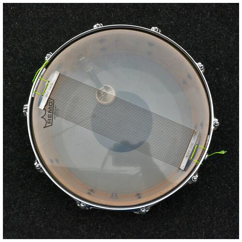 Image 9 - MJD Custom Drums 14" X 5" Maple Keller Shell 45 Edges Black George Way Throw *2nd Hand*